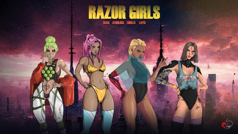 Cyberpunk party commission